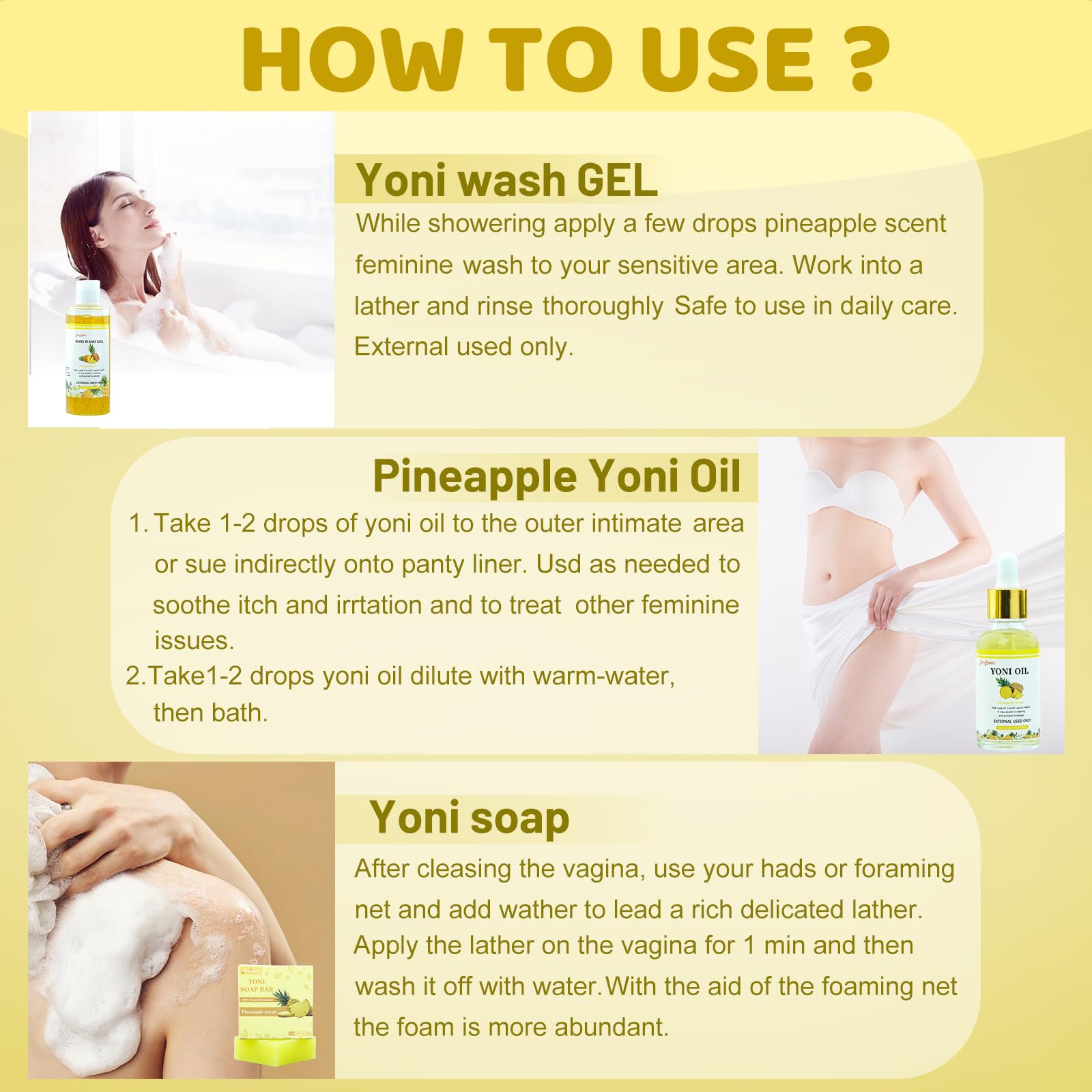 Yoni Wash Yoni Oil Yoni Bar Soap, Women ph Balance, Feminine Wash for Women Remove Odor Moisturizing forvirnessBuy Supplements Australia