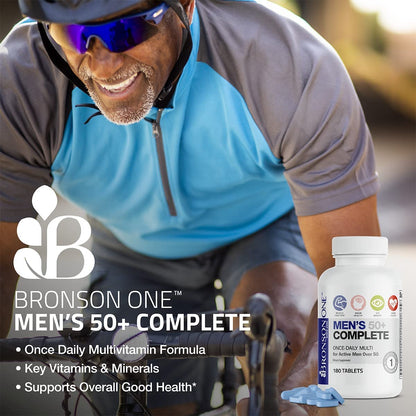 Bronson ONE Daily Mens 50+ Complete Multivitamin Multimineral, 360 Tablets BronsonBuy Supplements Australia