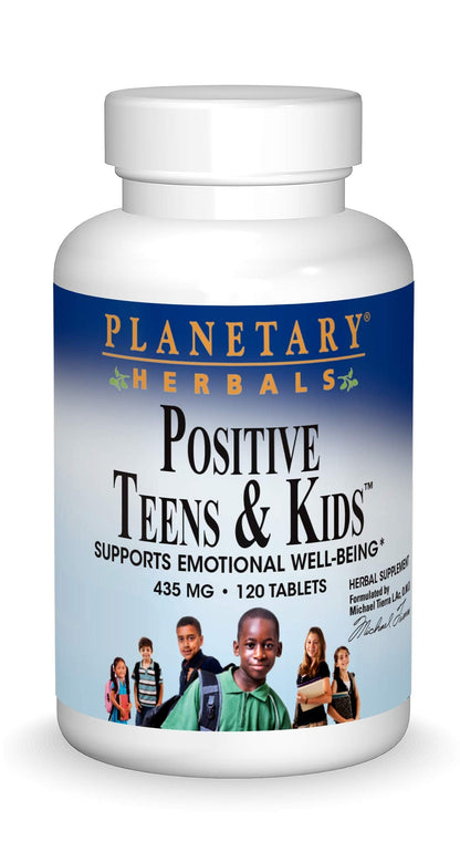 Planetary Herbals Positive Teens & Kids 435mg, Supports Emotional Well-Being,120 Tablets Planetary HerbalsBuy Supplements Australia