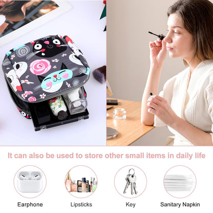 Abeillo 2Pcs Period Bag with Heart Carbiner, Sanitary Pad Storage Bag Samll Period Pouch AbeilloBuy Supplements Australia