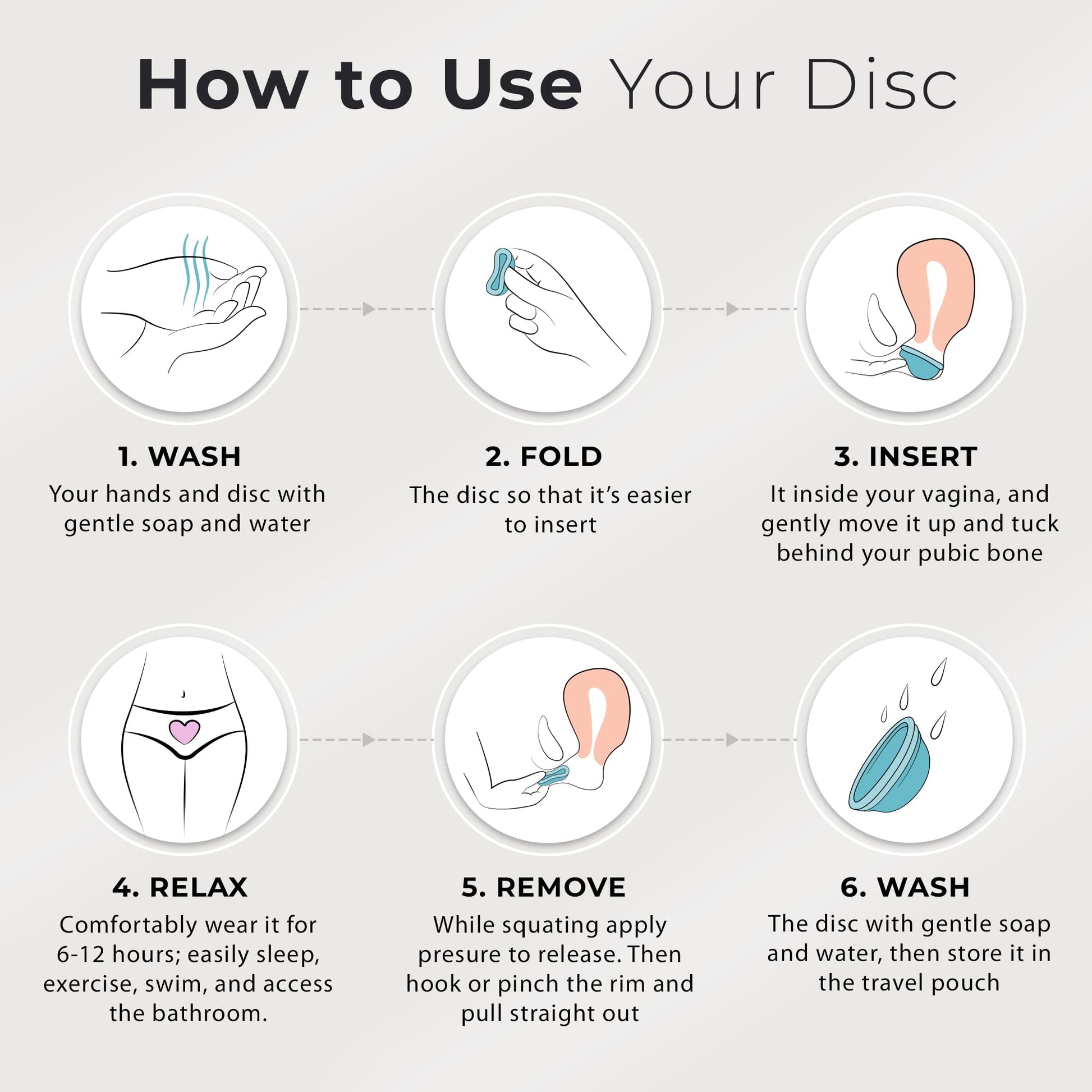 Ecoblossom Reusable Menstrual Disc - Large Menstrual Cup - Soft Period Disc for Women Designed EcoBlossomBuy Supplements Australia