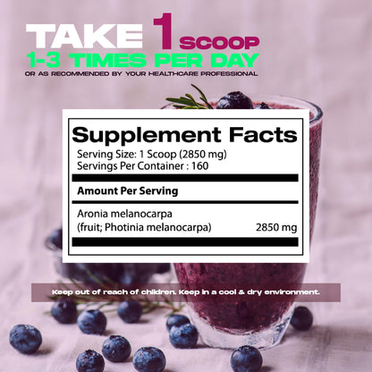 Samsara Herbs Aronia Berry 20:1 Extract Powder (16oz/454g) - Antioxidant, Flavonoids and Polyphenols Supplement - High ORAC - Native American Berry - Improved Wellbeing Samsara HerbsBuy Supplements Australia