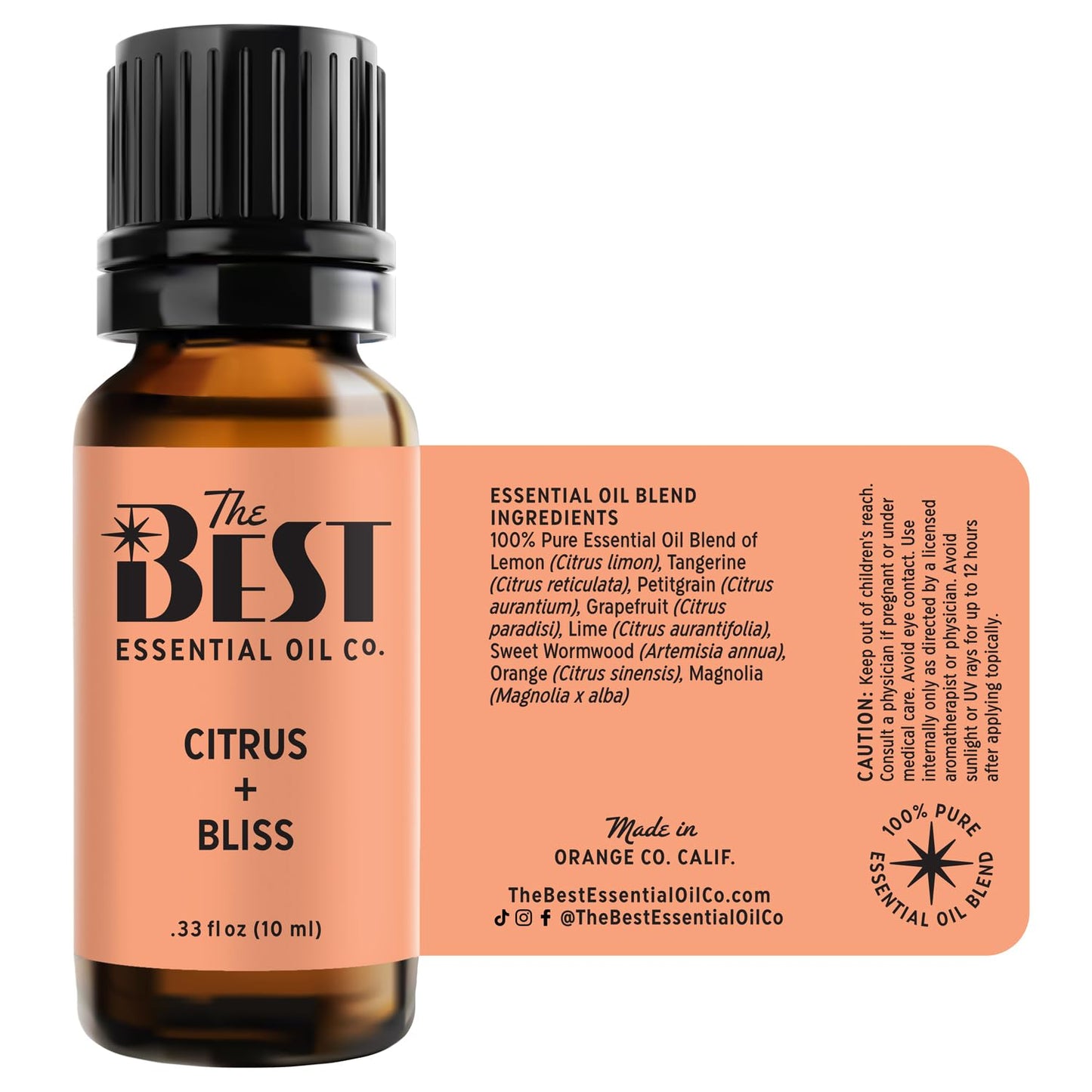The Best Citrus + Bliss Essential Oil Blend- Premium Grade- 100% Pure & Natural for Aromatherapy The Best Essential Oil CoBuy Supplements Australia