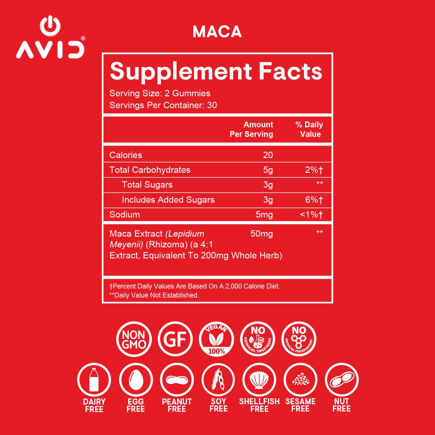 Playboy - Maca Root Gummies for Women and Men (60 Count - Peach Flavored) - Boost Sexual Vitality, Libido, Fertility - Supplement - 100% Natural, Vegan Non GMO - 4:1 Extract Maca Peruana AvidBuy Supplements Australia