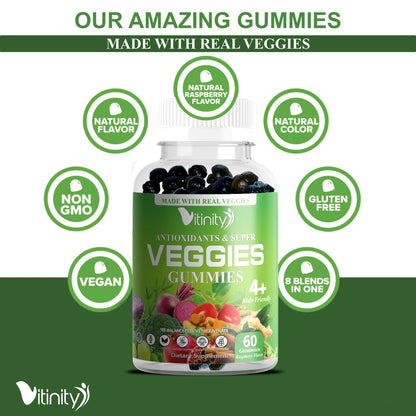 VITINITY Made with Real Super Veggies Delicious Gummy Supplement,Men,Women & Kids VITINITYBuy Supplements Australia