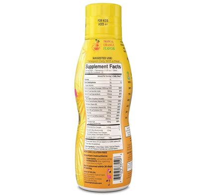 Premium Liquid Multivitamin For Kids | Sugar Free Kids Vitamins | 100% DV of 14 Vitamins for Kids | Multivitamin for Children Ages 4+ | Tropical OasisBuy Supplements Australia