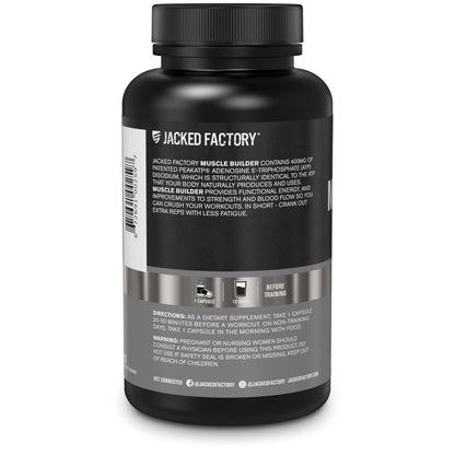Jacked Factory Essentials Muscle Builder - ATP Muscle Builder for Men with Peak ATP to Support Muscle Gain, Enhance Athletic Performance, & Increase Strength - 30 Capsules Jacked FactoryBuy Supplements Australia