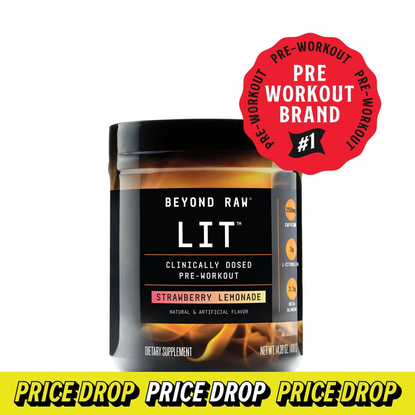 BEYOND RAW LIT | Clinically Dosed Pre-Workout Powder | Contains Caffeine, L-Citrulline BEYOND RAWBuy Supplements Australia