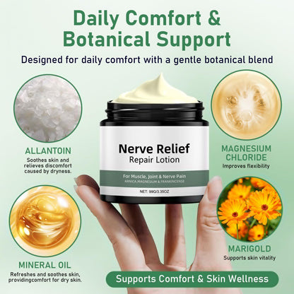 Vincofoo 2PC Nerve Relief Repair Lotion Cream, Neuropathy Lotion with Arnica, Deeply Moisturizes Skin, Keep Soft Smooth, Suitable for Muscle, Lumbar, Neck, Hands and Feet VincofooBuy Supplements Australia