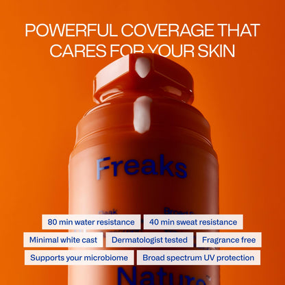 Freaks of Nature Peak Performance SPF 50 | 100% Mineral Sunscreen | Lightweight, Fast-Absorbing, 80-Min Water-Resistant | Plant-Based, Eco-Friendly, Reef-Safe, Cruelty-Free | All Skin Types| 1.7 oz Freaks of NatureBuy Supplements Australia