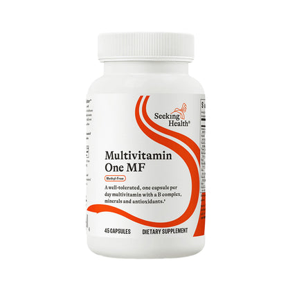 Seeking Health Multivitamin One MF - MTHFR Support Supplement with Calcium Folinate & Vitamin B12 - Easy-to-Digest - Methyl-Free Vegetarian Capsule - 45 Veggie Capsules Seeking HealthBuy Supplements Australia