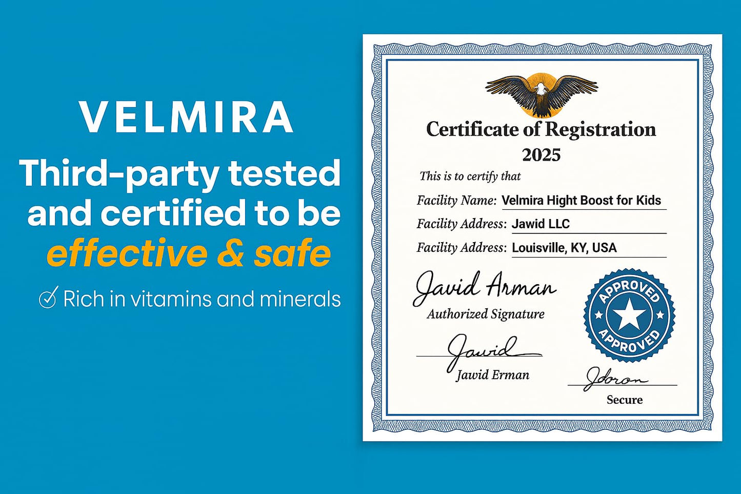 Velmira® Heightener Gummies for Bone Health & Development Support – Essential Vitamins & Minerals, Easy-to-Chew Gummies for Kids, Teens & Adults (Ages 5+) VelmiraBuy Supplements Australia