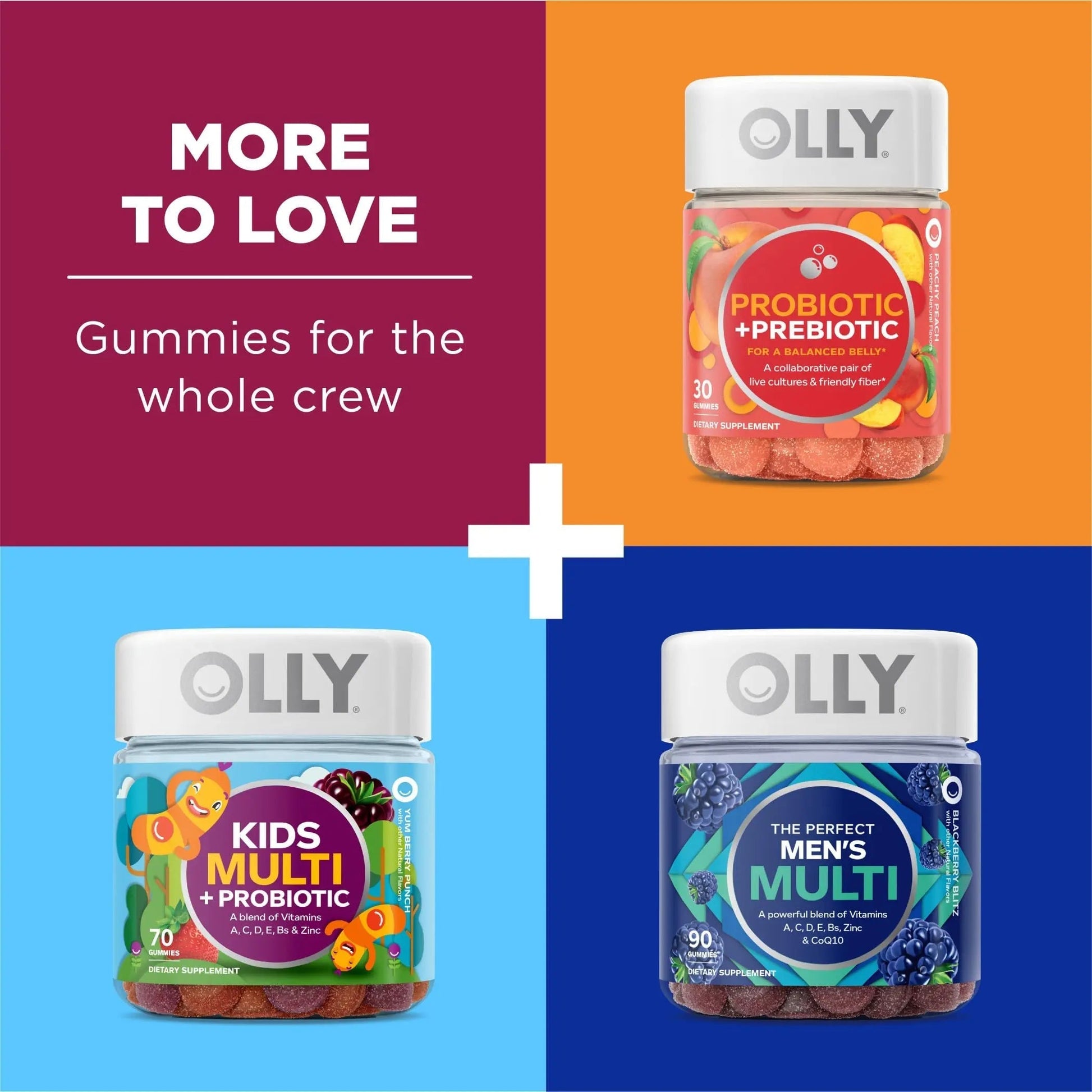 OLLY Immunity Sleep and Women's Multivitamin Gummy Vitamin Bundle (60 + 90 Count) OLLYBuy Supplements Australia