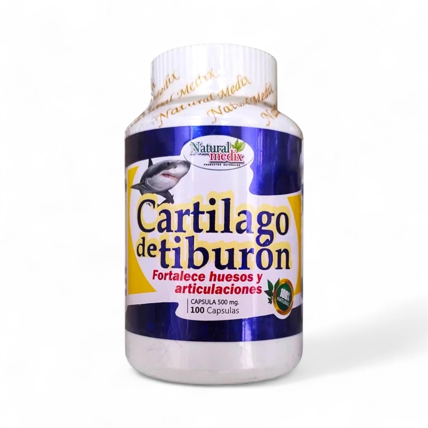 Natural medix Cartilage – Joint Support Supplement with Glucosamine, Collagen & Magnesium – 100 Caps - Cartílago de Tiburon Natural medixBuy Supplements Australia