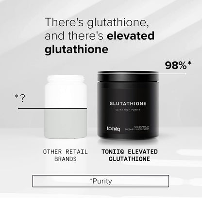 Toniiq Ultra High Strength Glutathione Capsules - 1000mg Concentrated Formula - 98%+ ToniiqBuy Supplements Australia