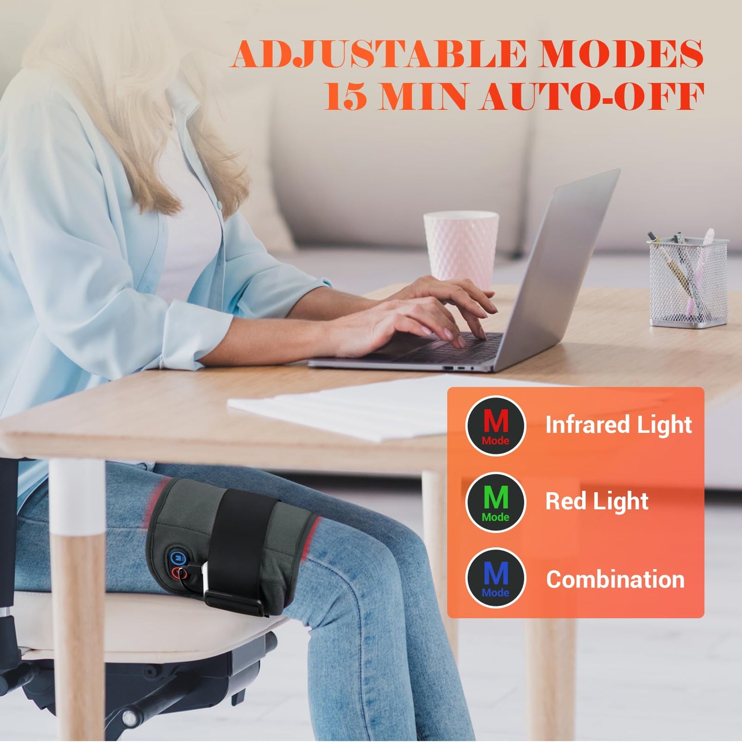 Comfytemp Red Light Therapy Belt, Cordless Infrared Red Light Therapy for Body Device, Wearable Red ComfytempBuy Supplements Australia