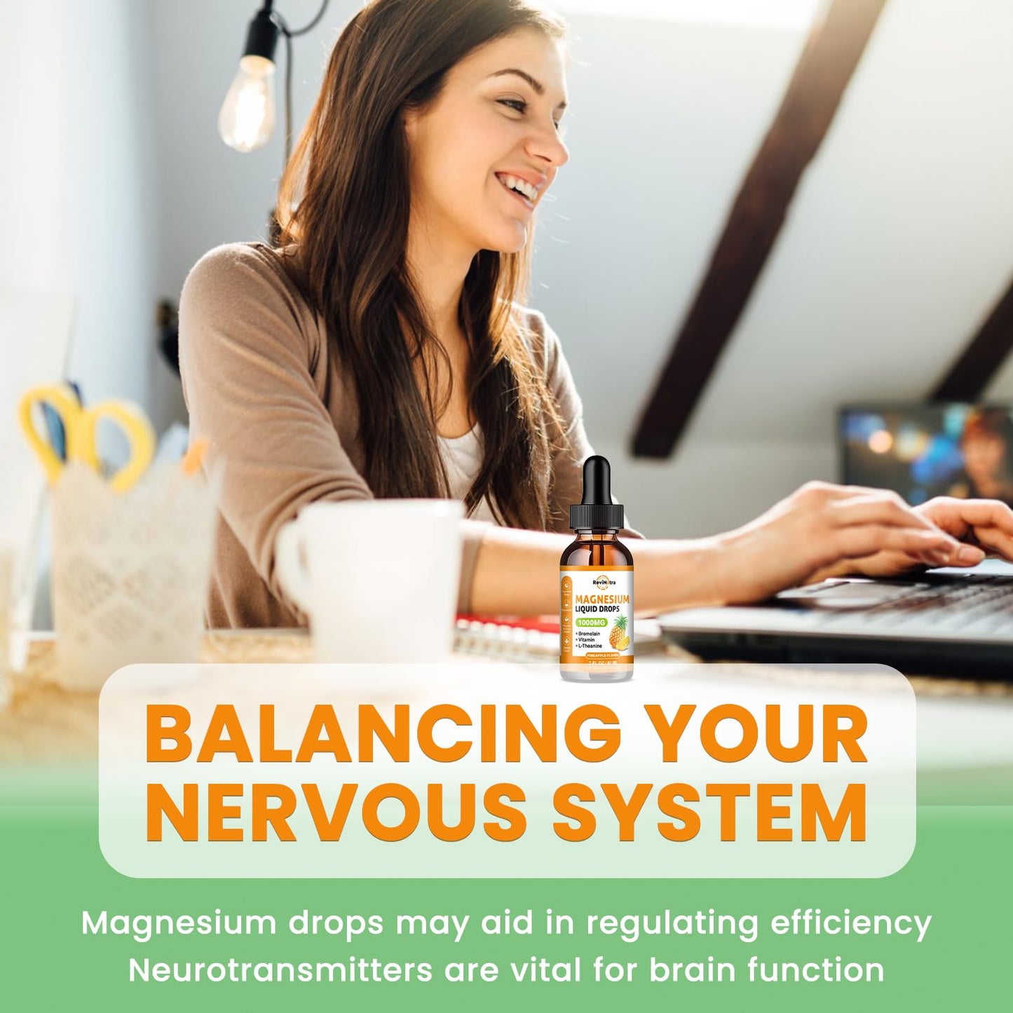 Magnesium Glycinate Liquid Drops, 1000mg of Liquid Magnesium Complex Supplement for Sleep, Nerve, Energy, Muscle, Bone, Calm & Digestion, High Absorption, 2 Fl Oz, Sugar-Free Pineapple Flavor ReviNutraBuy Supplements Australia