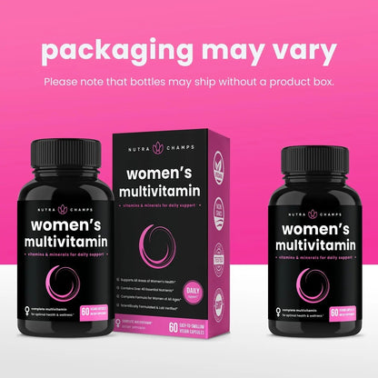 NutraChamps Multivitamin for Women, 240 Count, Vitamins A, B, C, D, E, Biotin, Folic Acid, Womens Gummy Multivitamins, Chewable Daily (Pack of 2) NutraChampsBuy Supplements Australia