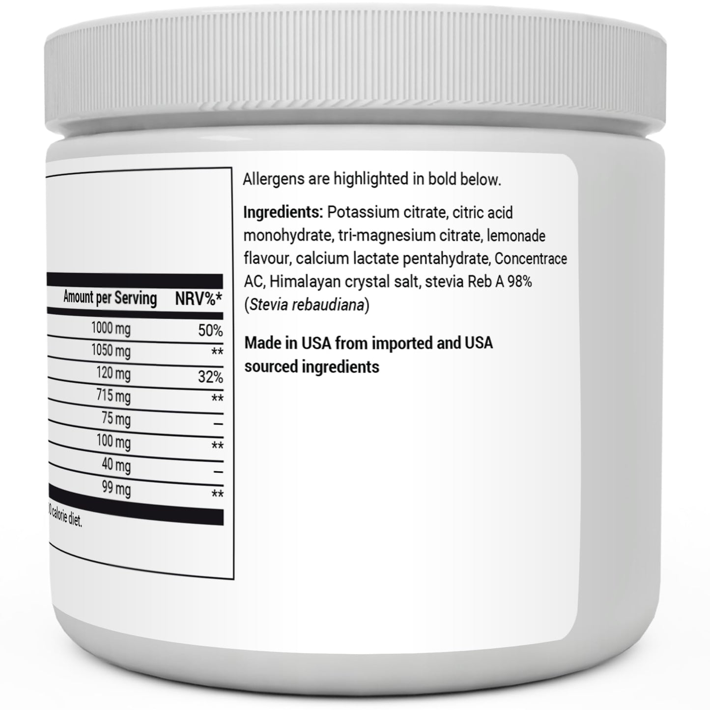 Dr. Berg Electrolyte Powder - Electrolyte Drink Supplements with 1000mg Potassium Dr. Berg NutritionalsBuy Supplements Australia