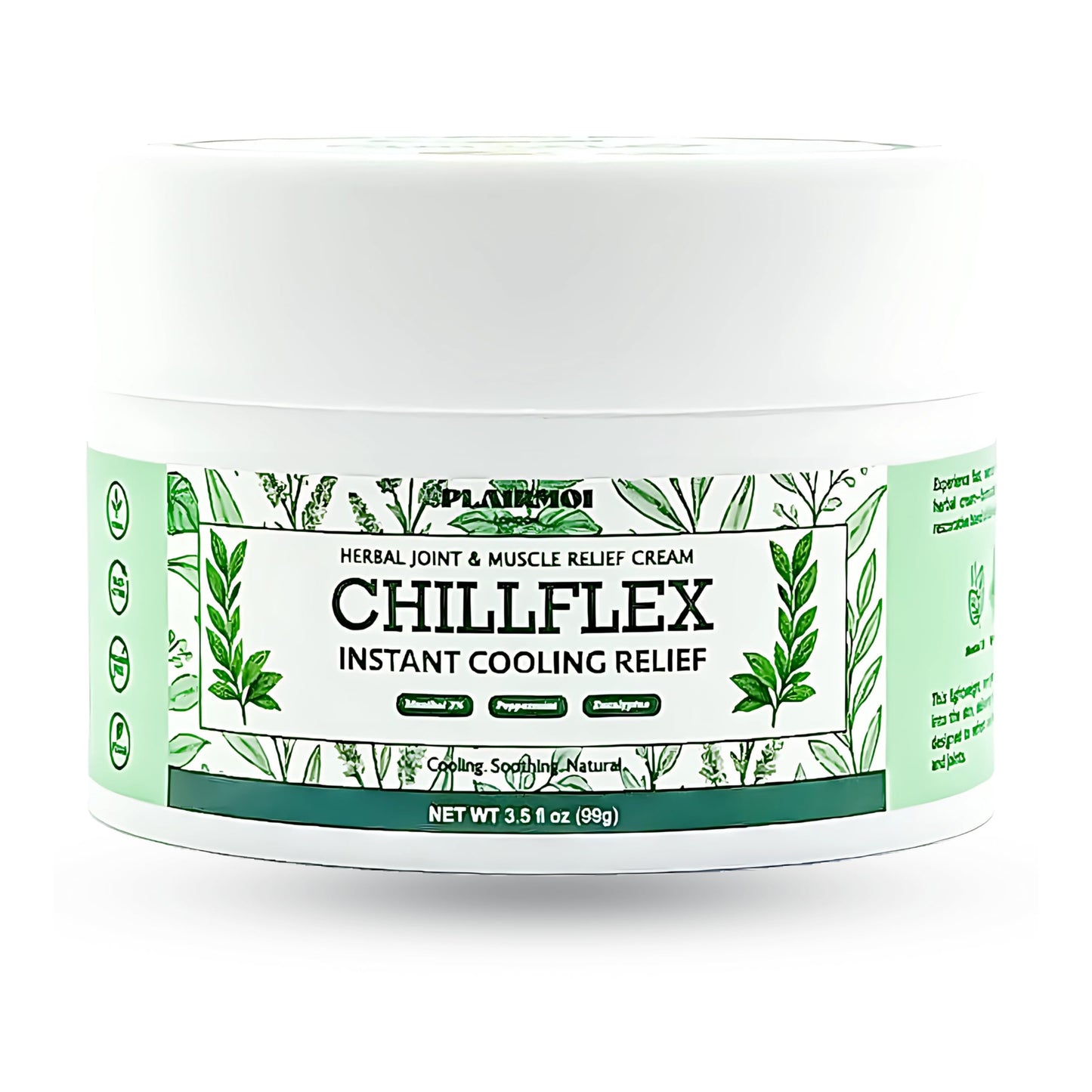 PLAIRMOI CHILLFLEX Pain Relief Gel for Muscle Aches, Joint Pain, Discomfort & Inflammation – Fast Acting, Cooling, Non-Greasy with 3% Menthol & Eucalyptus – 3.5 oz, 1-Pack PLAIRMOIBuy Supplements Australia