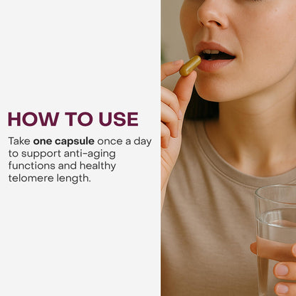 Healthycell Telomere Length Supplement - Anti-Aging Telomere Lengthening Supplements with Phytonutrients & Vitamins for Cellular Health - AC-11, Astragalus & Resveratrol - 30 Capsules HealthycellBuy Supplements Australia