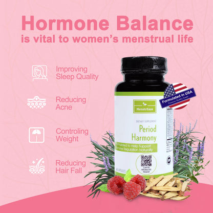 MenstrEaze PMS Relief & Hormone Balance for Women, with Black Cohosh, Vitex, Wild Yam MenstrEazeBuy Supplements Australia
