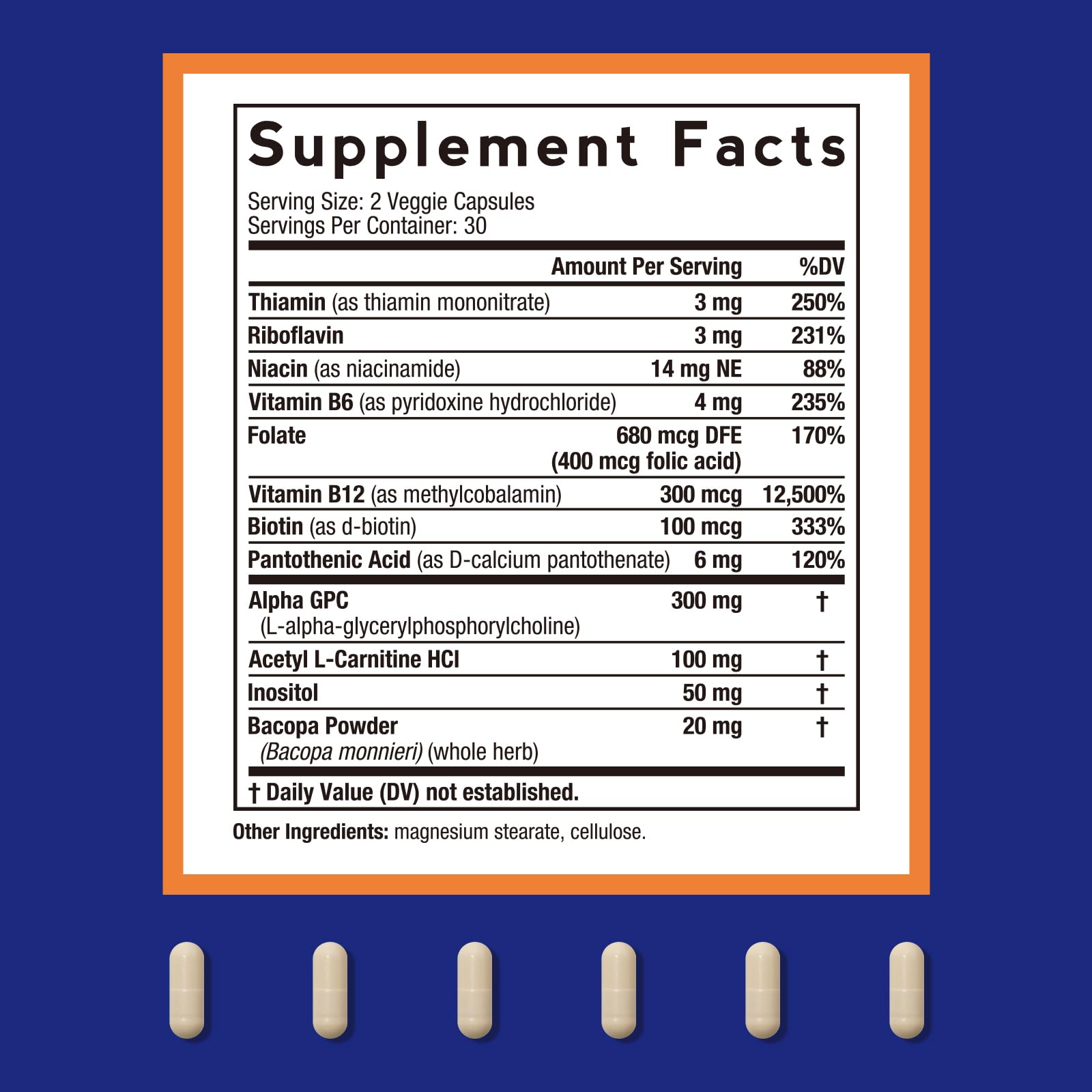 Doctor's Recipes Alpha GPC 300 mg Supplement, with 8 B Vitamins, Inositol, Acetyl L-Carnitine, Highly Bioavailable Source of Choline, 12-in-1 Cognitive Support for Women & Men, 60 Veggie Capsules Doctor's RecipesBuy Supplements Australia