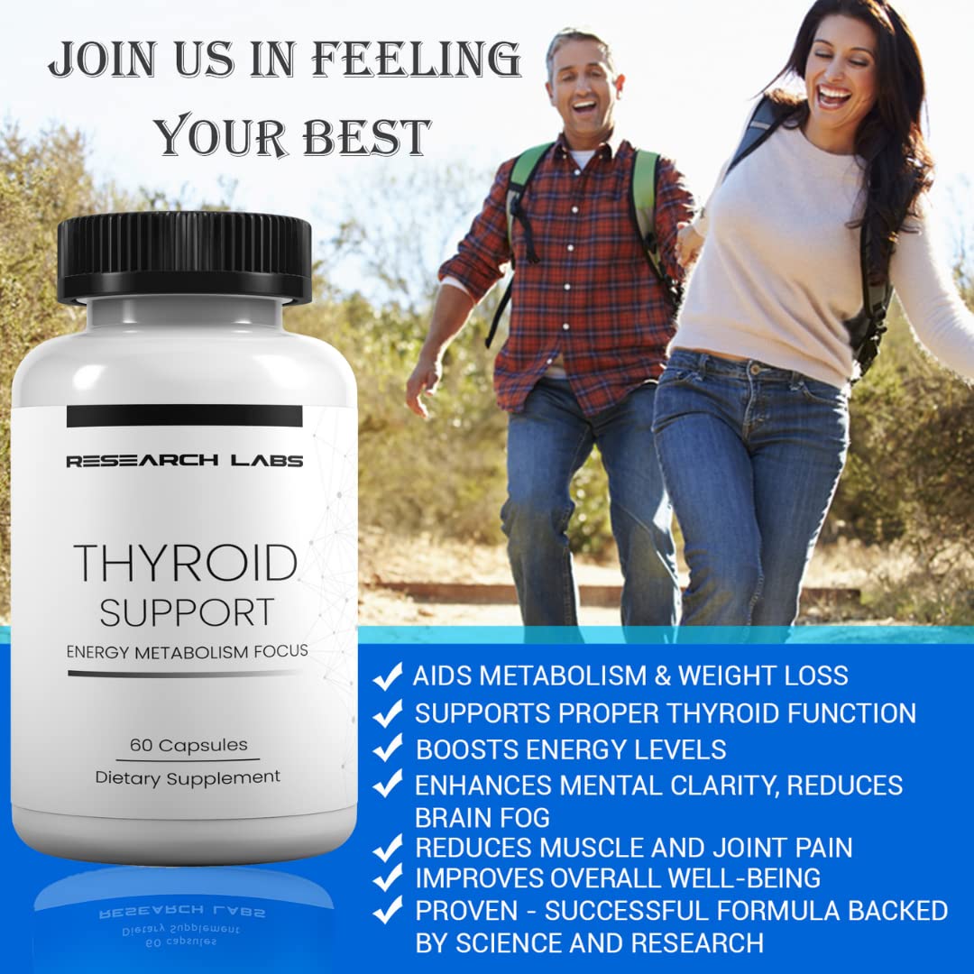 Research Labs Thyroid Support + Iodine Supplement - Energy, Metabolism, Focus Research LabsBuy Supplements Australia