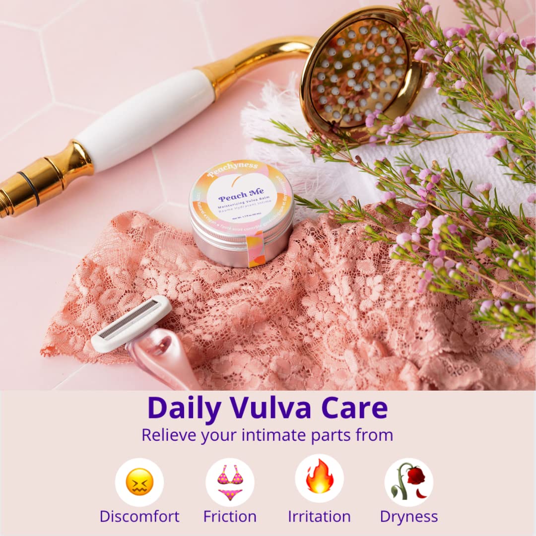 Peach Me Organic Vulva Balm by Peachyness - Hormone-Free Vaginal Moisturizer for Sensitive Skin Peachynes sBuy Supplements Australia