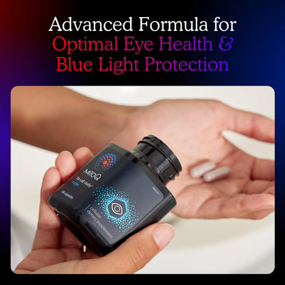 MitoQ +Eye – Eye Health Supplement with Lutein & Zeaxanthin (5:1 Ratio), Bilberry, Maritime Pine Bark, Zinc, Mitoquinol | Supports Macular Health, Visual Clarity & Blue Light Defense MitoQBuy Supplements Australia