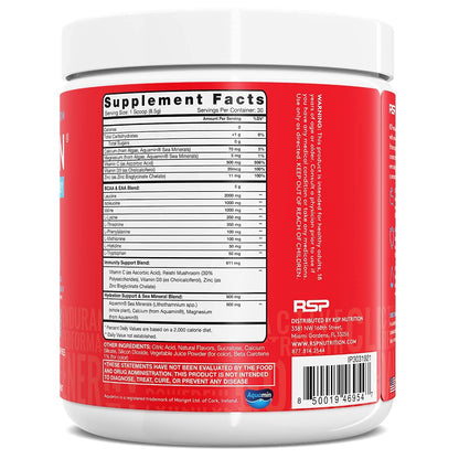 RSP NUTRITION AminoLean Pre Workout Energy (Fruit Punch 30 Servings) with AminoLean Recovery Post Workout Boost (Tropical Island Punch 30 Servings)