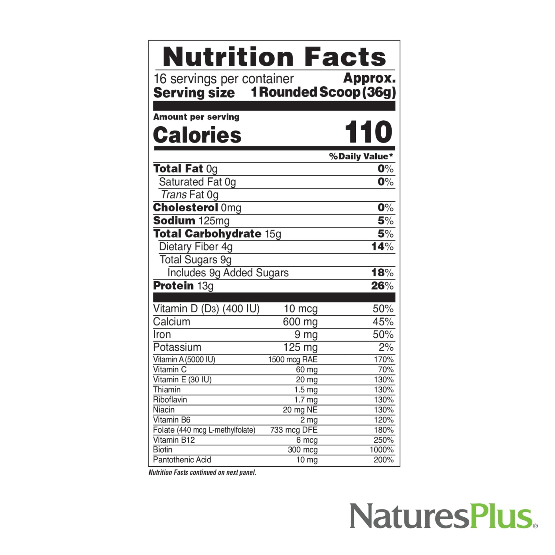 NaturesPlus FRUITEIN Revitalizing Green Foods Shake - 1.3 lbs - Plant-Based Protein (13g/Serving) - Supports Energy & Immune System - Vegetarian, Gluten Free & Non-GMO - 16 Servings NaturesPlusBuy Supplements Australia