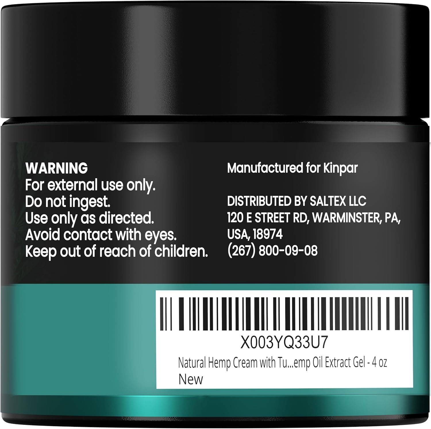 KINPAR Cream - Professional Gel Formula with Natural Turmeric, Arnica, MSM, Glucosamine, Eucalyptus & Emu Oil – Maximum Strength – Formulated in The USA - 4 oz KINPARBuy Supplements Australia