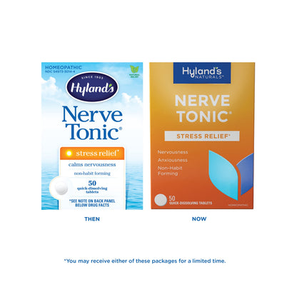 Hyland's Nerve Tonic Stress Relief Tablets, Natural Relief of Restlessness, Nervousness Hyland'sBuy Supplements Australia