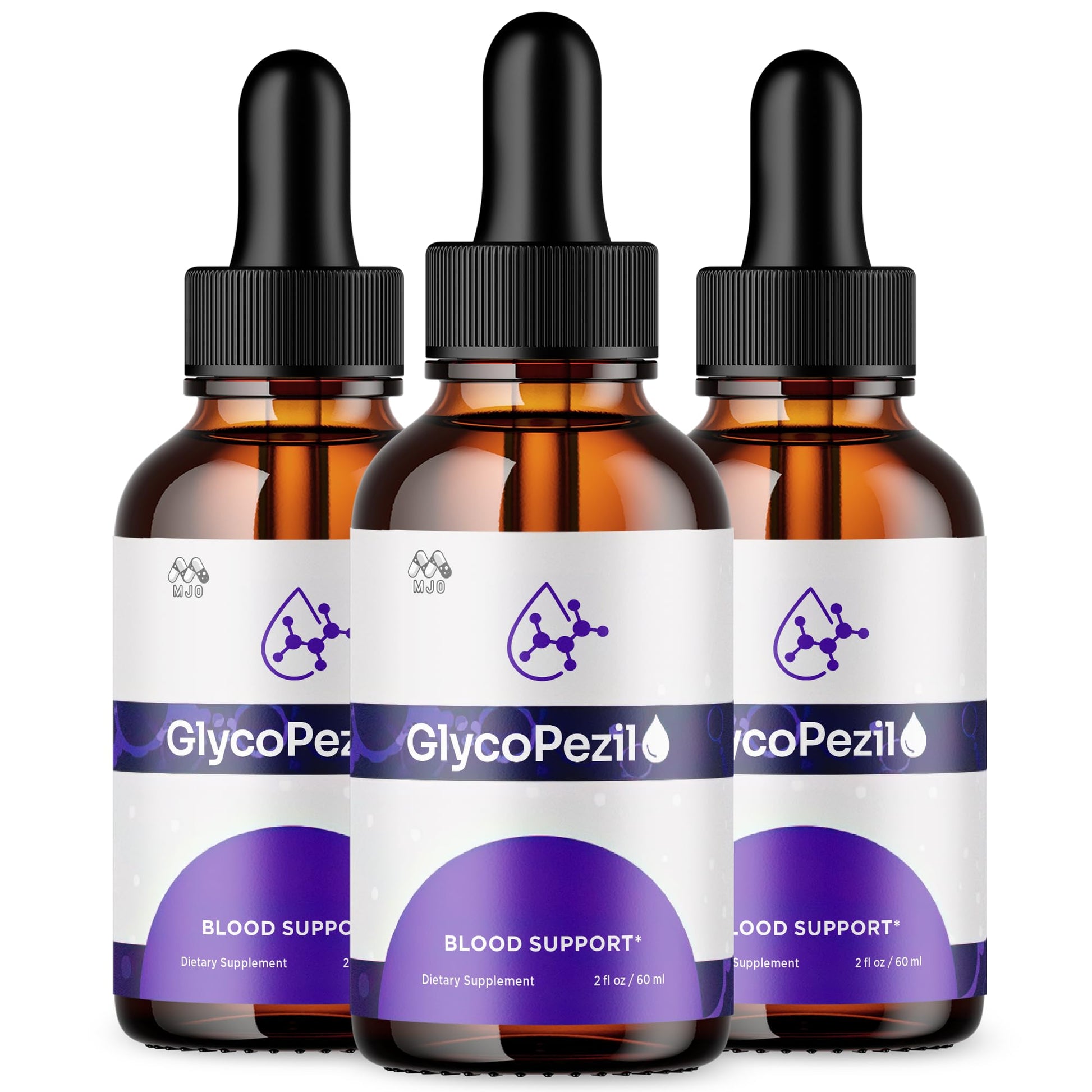 (3 Pack) Glycopezil Drops, Official Glycopezil Blood Health Support Drops with All Natural Ingredients, Advanced Health & Wellness Support Formula with Premium Vitamins for Women & Men (90 Servings) MJOBuy Supplements Australia
