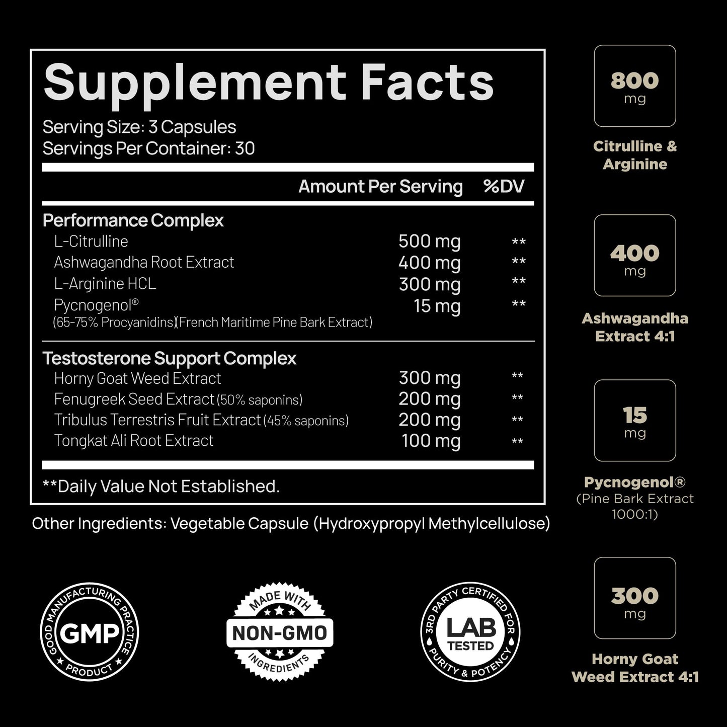 21,800mg Testosterone Booster for Men 8X Strength w. Ashwagandha, Tongkat Ali TERRA ELMNTBuy Supplements Australia