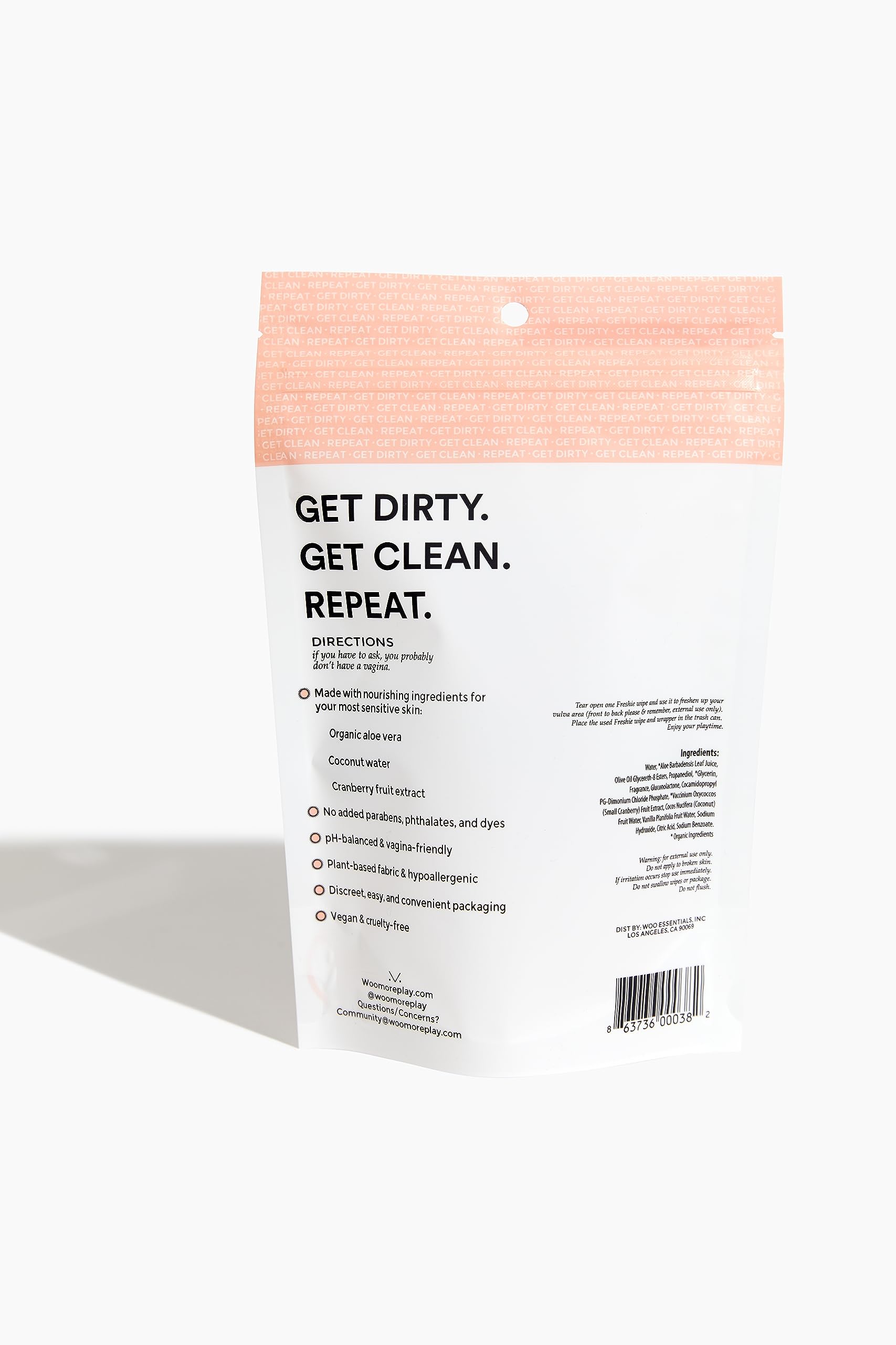 Woo More Play Freshies: All-Natural Feminine Intimacy Towelette Wipes with Coconut Oil Woo More PlayBuy Supplements Australia