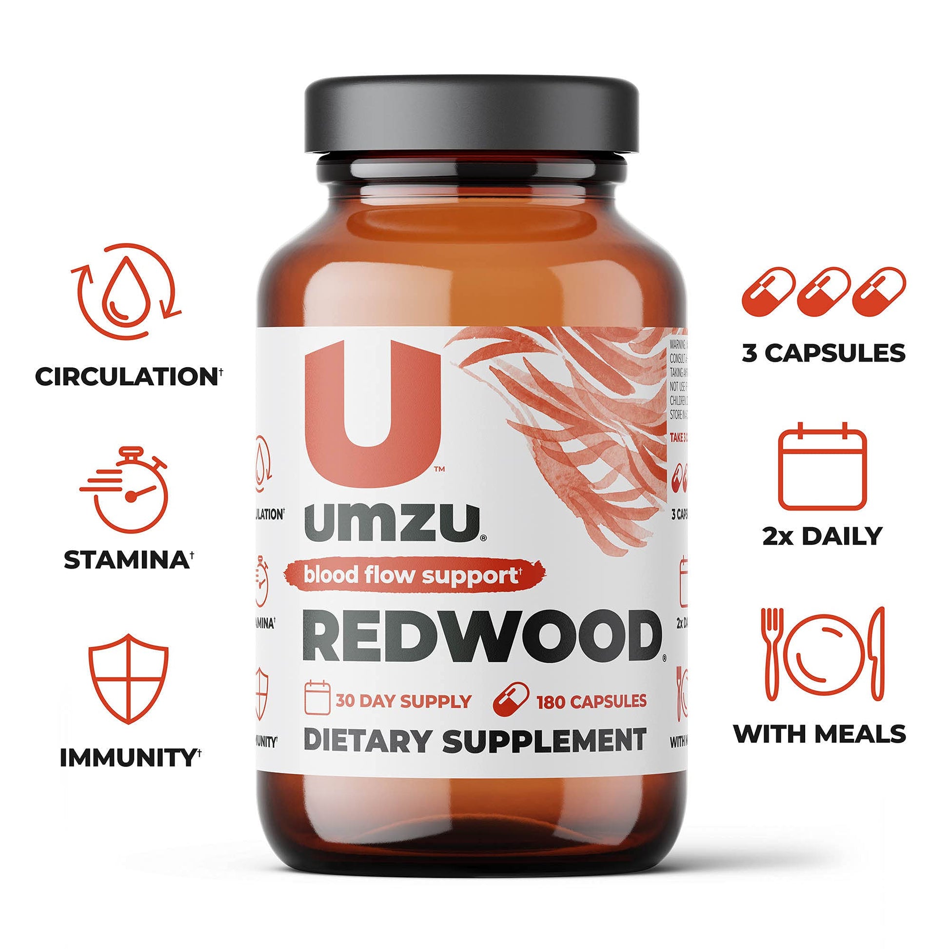 UMZU Redwood - Supports Nitric Oxide & Healthy Blood Flow - Blend of Vitamins & Herbal UMZUBuy Supplements Australia