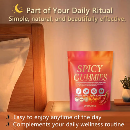 Spicy Square Gummy, Hot Peach Gummies – Natural Chili Flavor, 30 Gummies VoererhBuy Supplements Australia