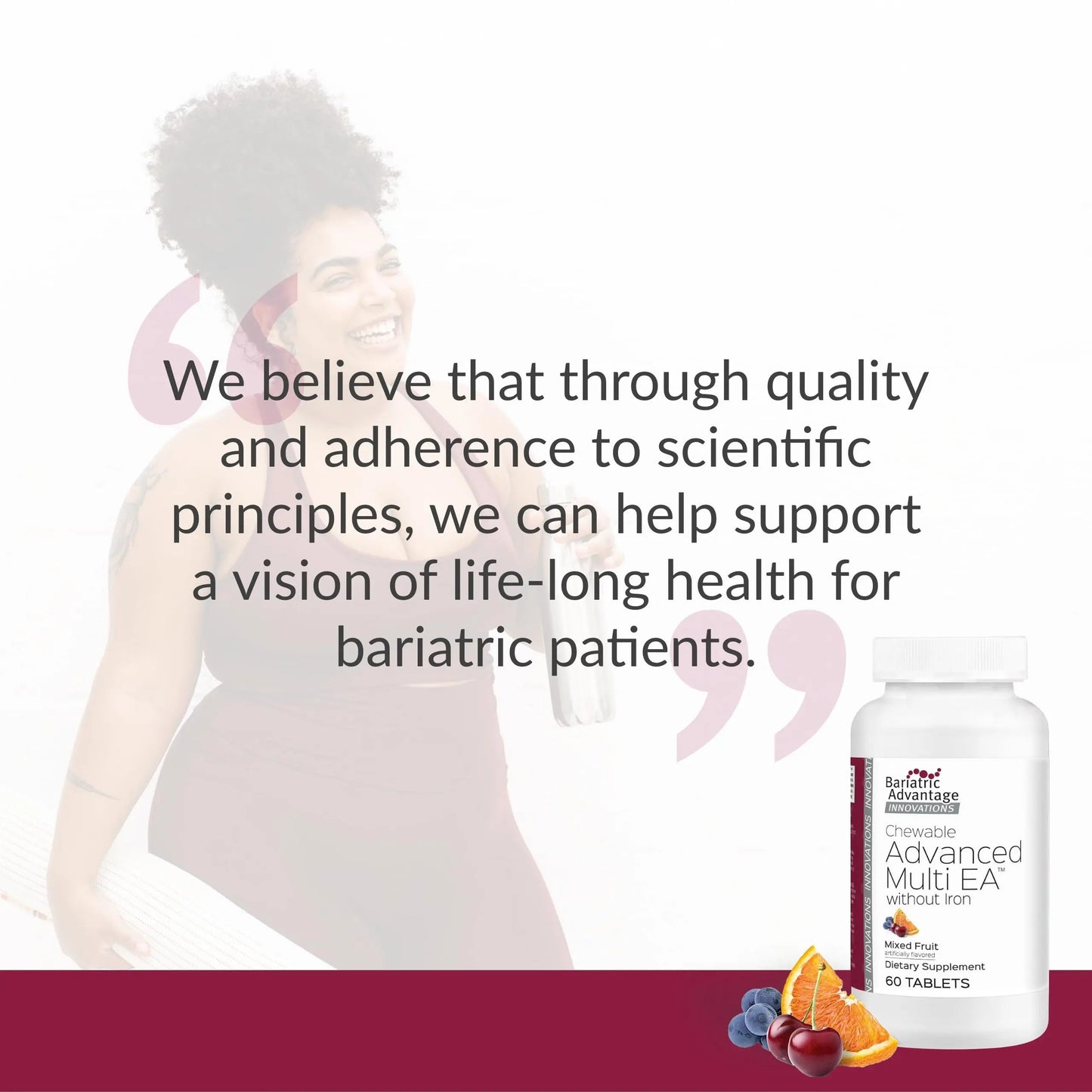 Bariatric Advantage Chewable Advanced Multi EA Without Iron - High Potency Daily Multivitamin - for Bariatric Surgery Patients Including Bariatric Advantage