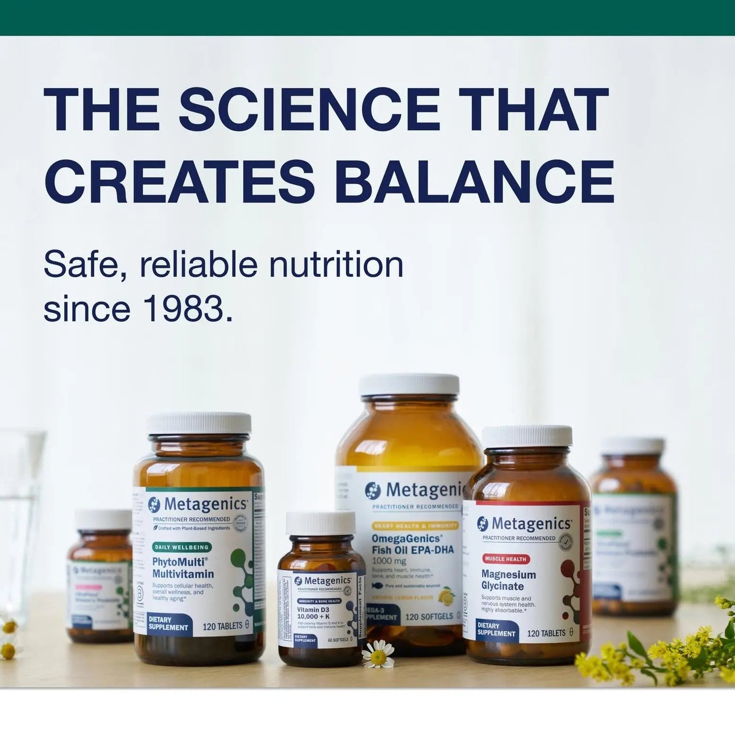 Metagenics Wellness Essentials Daily Packs - Multivitamin & Omega-3 Packets with Vitamins A, C, D, E & B - Supports Heart, Brain, Immune & Bone Health Metagenics