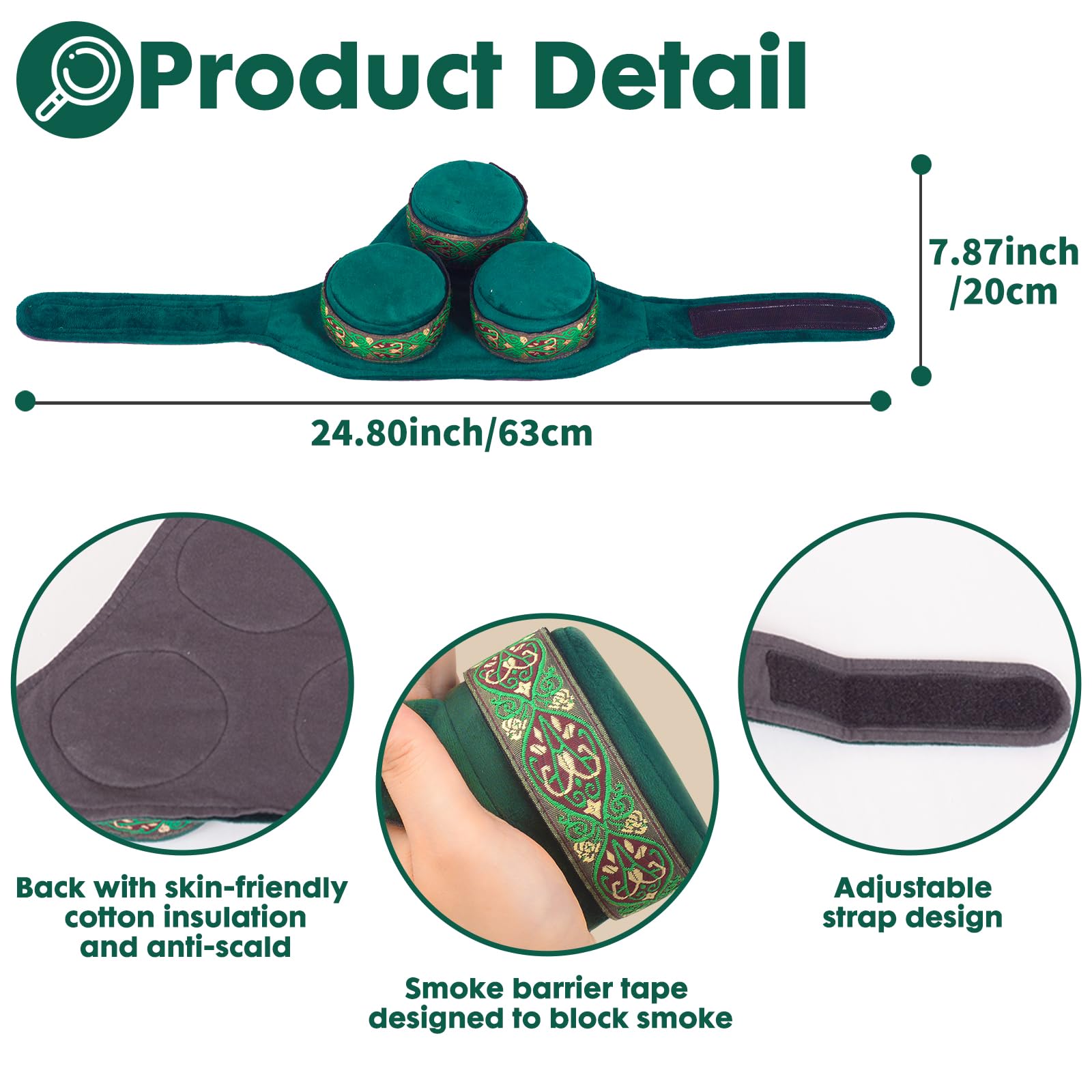 Smokeless Copper Moxa Box, Set of 3 Purifier Copper Tank Moxibustion Treatment Tool Portable BareloveBuy Supplements Australia