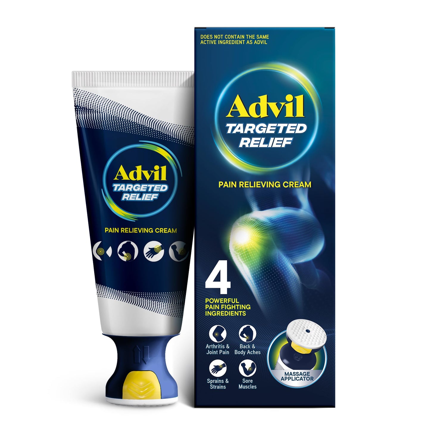 Advil Targeted Relief Pain Relieving Cream with Massage Applicator, Up to 8 Hours of Powerful Relief of Minor Arthritis Pain, Joint Pain, Lower Back Pain and Muscle Pain, 2.5 oz AdvilBuy Supplements Australia