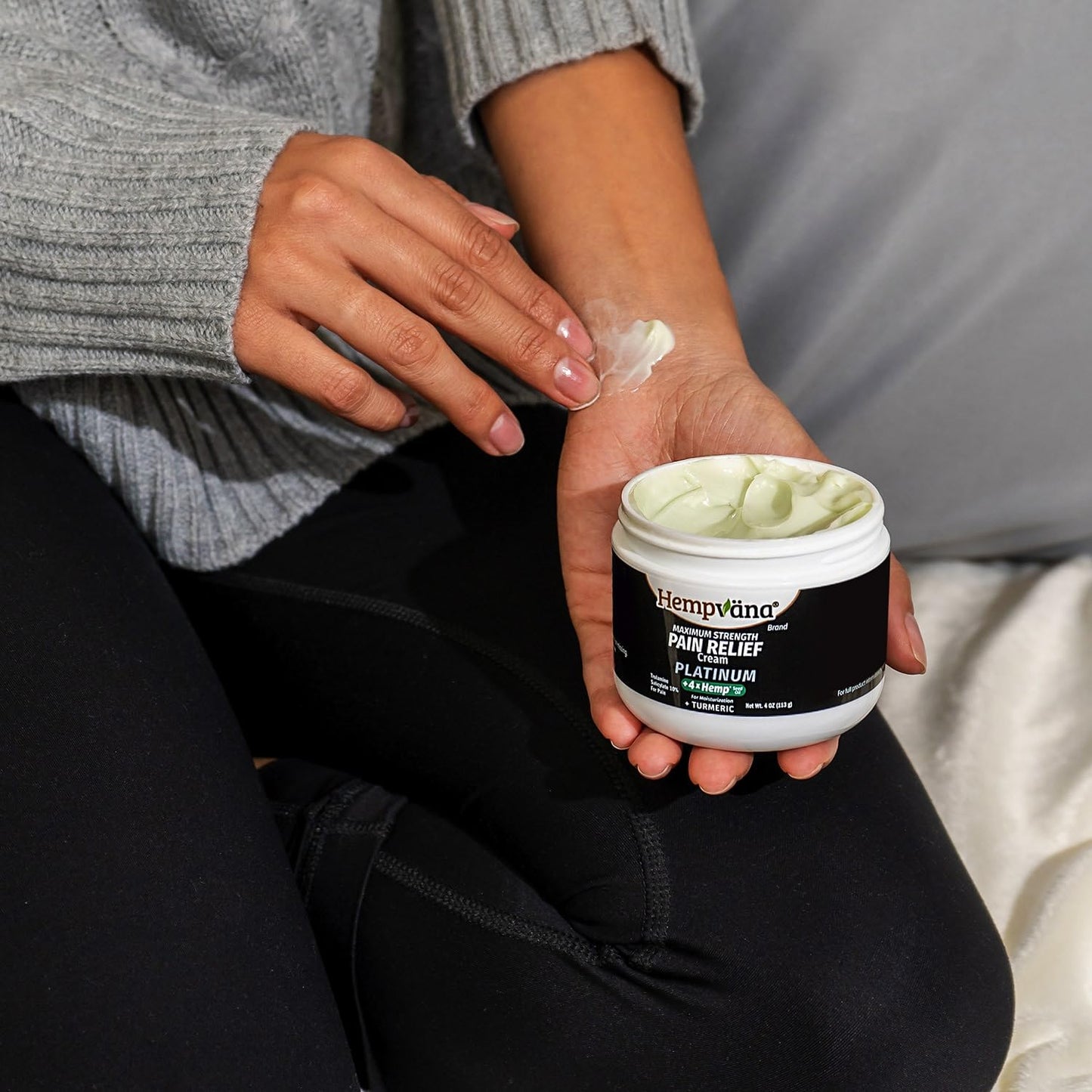 Hempvana Platinum Maximum Strength Relief Cream 4X Hemp for Muscles, Joints, Back, Knees, Shoulders, Neck, Elbows, Hands, Feet. AS SEEN ON TV. Odor-Free, Non-Greasy, Quickly Absorbs, 4X More Hemp HempvanaBuy Supplements Australia