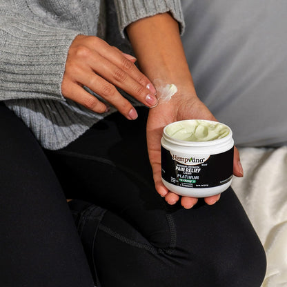 Hempvana Platinum Maximum Strength Relief Cream 4X Hemp for Muscles, Joints, Back, Knees, Shoulders, Neck, Elbows, Hands, Feet. AS SEEN ON TV. Odor-Free, Non-Greasy, Quickly Absorbs, 4X More Hemp HempvanaBuy Supplements Australia