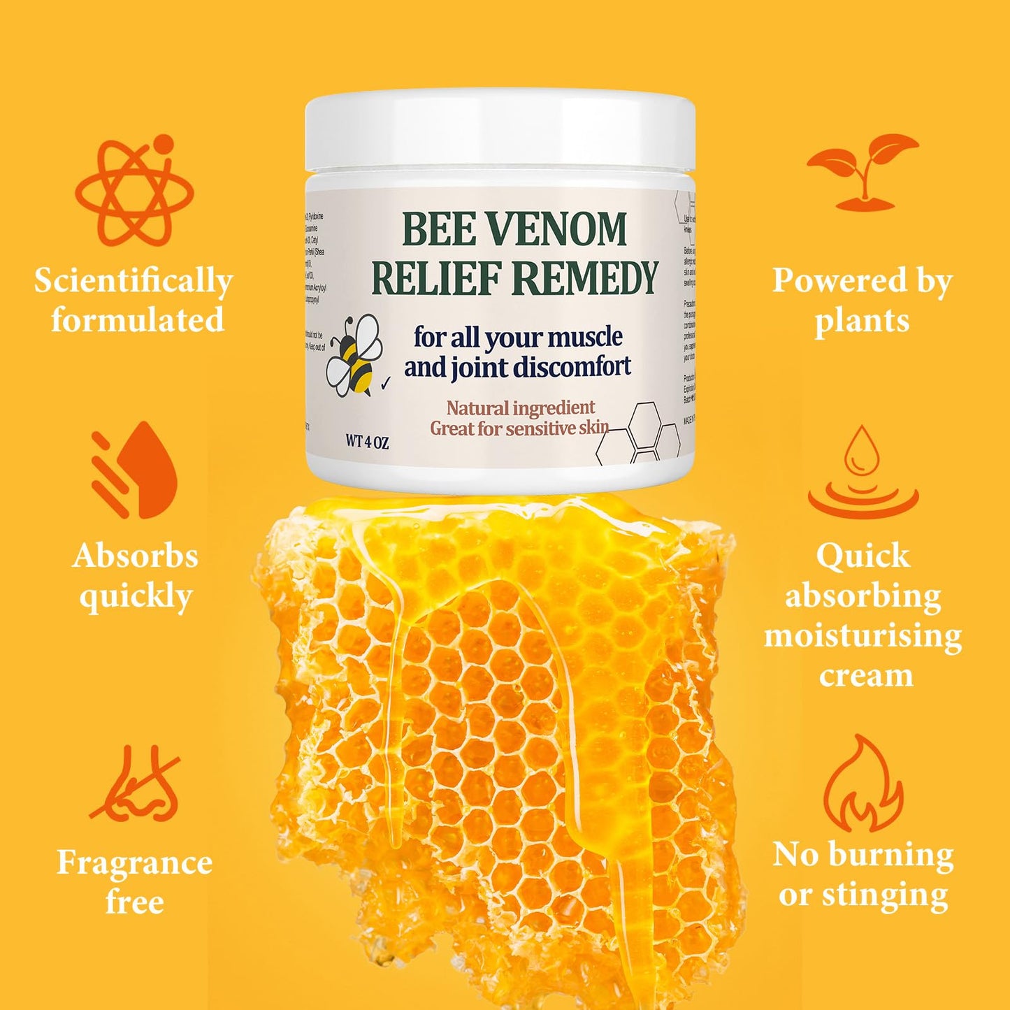 KOKOMAANE Zealand Bee Venom Professional Serum Care Cream, Muscle & Bone Relief - Fast Acting Soothing Effective Relief for Back, Neck, Hand, Foot, Knee, Muscle, Shoulder, Hip KOKOMAANEBuy Supplements Australia
