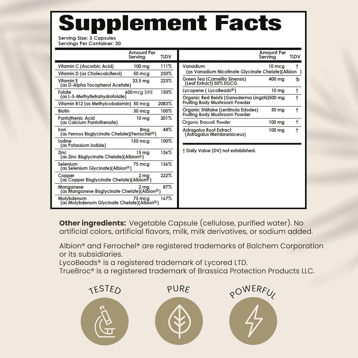 PAPCLEAR Physician Formulated | All Natural Immune Support Supplement | Advanced Powerful Immunity Booster | 21 Vitamins & Nutrients with Organic Shiitake Mushroom & Lycopene | 90 Capsules | Pack of 1 HPD RxBuy Supplements Australia