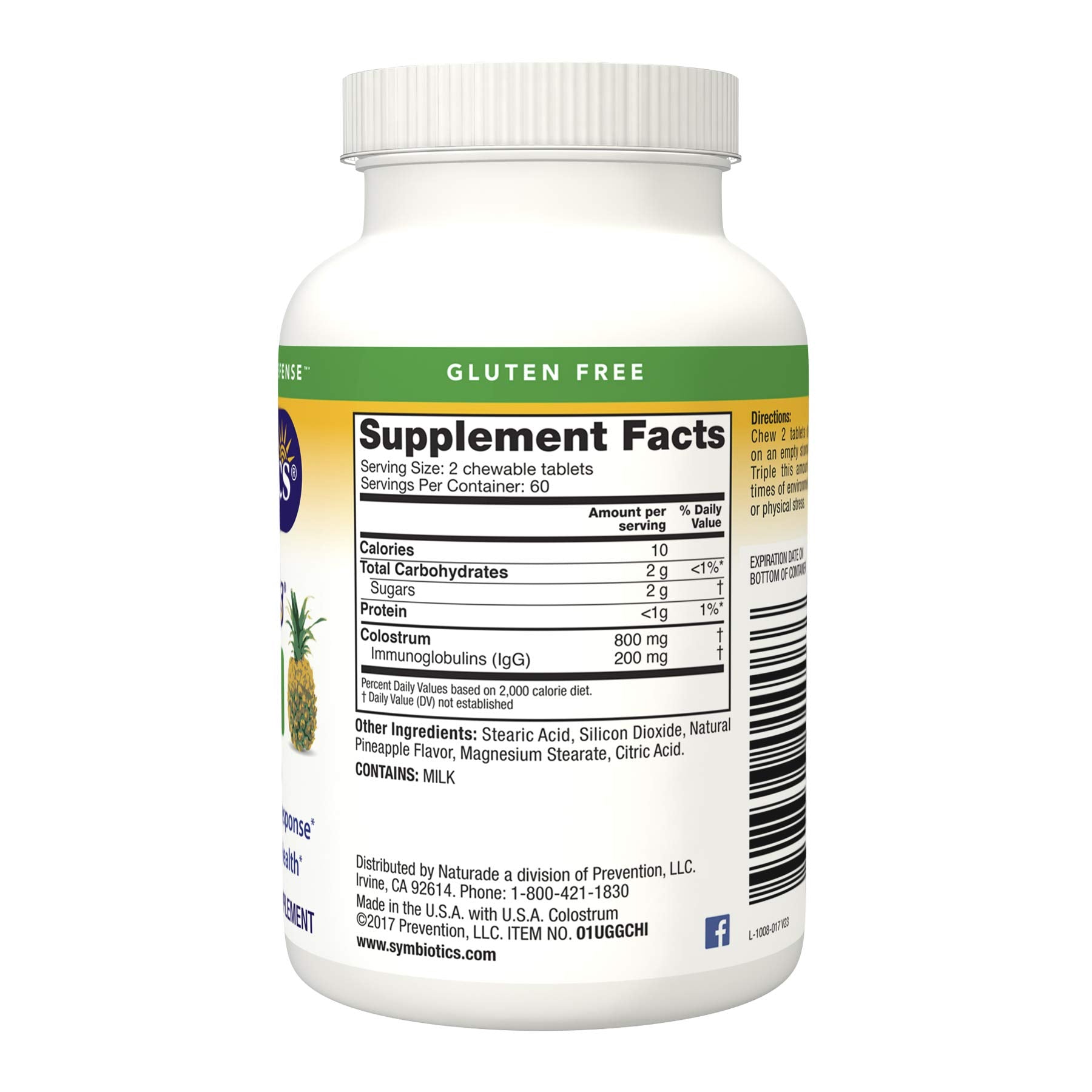 Symbiotics Immunity Support Colostrum Plus Chewables (Pineapple) SymbioticsBuy Supplements Australia