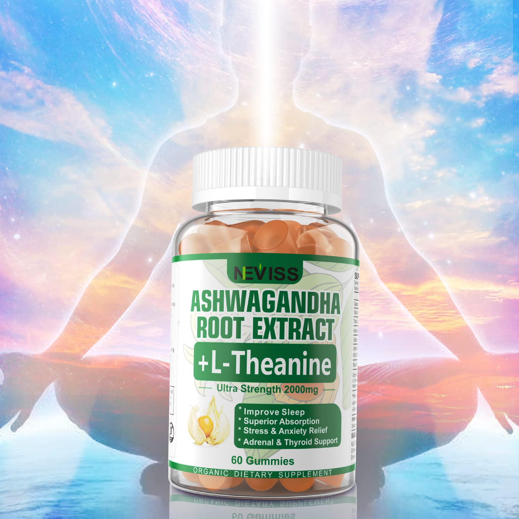 NEVISS Ashwagandha Gummies 2000mg, Feel Refreshed, Plus Proprietary Blend NEVISSBuy Supplements Australia