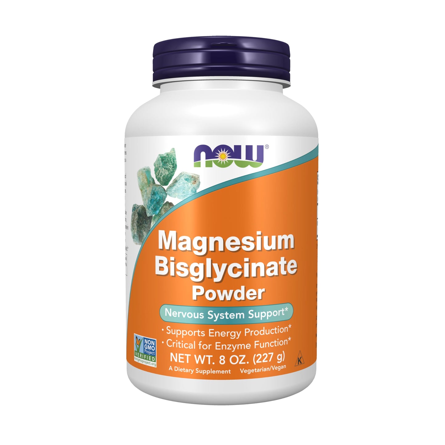 NOW Foods Supplements, Magnesium Bisglycinate Powder, Enzyme Function*, Nervous System Support*, 8-Ounce NOW FoodsBuy Supplements Australia
